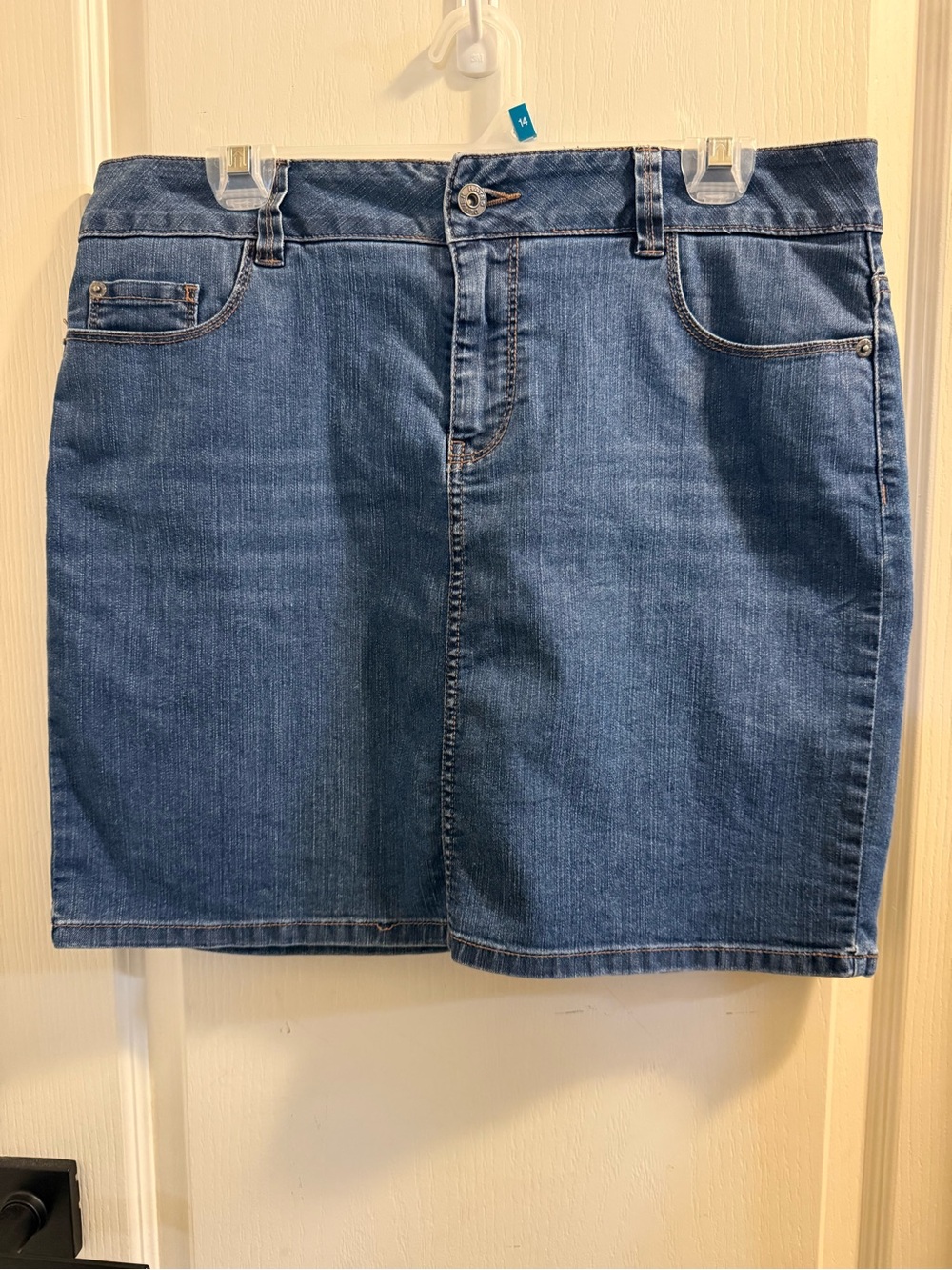 Denver Hayes Blue Denim Mini Skirt